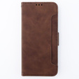 Klapkové puzdro pre Motorola Moto G54 5G, Card Slot, hnedé