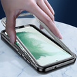 Puzdro pre Samsung Galaxy S22, Shockproof, s fóliou, čierne