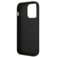 Karl Lagerfeld Obal na mobil pre iPhone 14 Pro Max, Saffiano Karl's Head Patch, strieborné