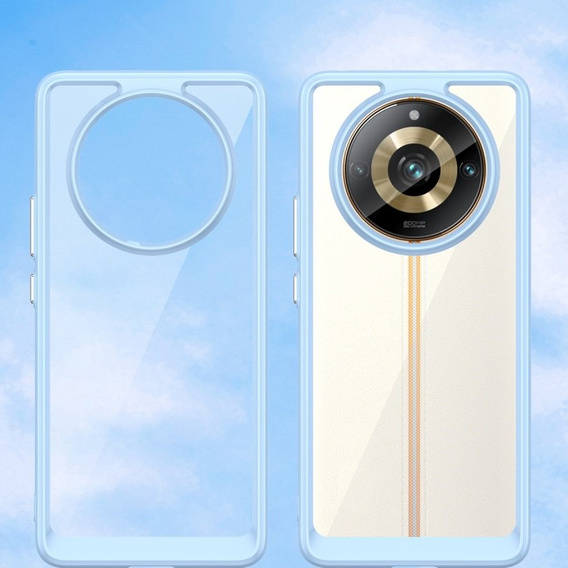 Obal na mobil pre Realme 11 Pro 5G / 11 Pro+ 5G, Fusion Hybrid, transparentné / modré