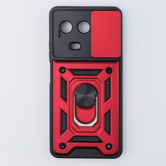 Obal na mobil pre Realme 11 5G, CamShield Slide, červené