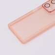 Obal na mobil pre Xiaomi Poco F5, Fusion Hybrid, transparentné / ružové