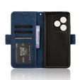 Klapkové puzdro pre Realme GT 6 / 6T, Card Slot, tmavomodré