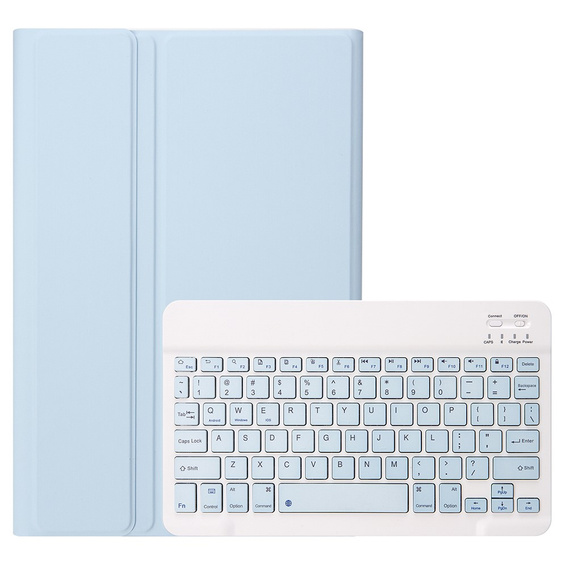 Puzdro + klávesnica Apple iPad Air 11" 6 gen. 2024, Leather Pen Slot, svetlomodré