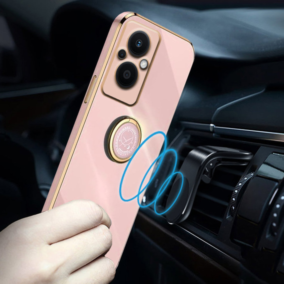 Obal na mobil pre Oppo Reno7 Lite, Electro Ring, ružové