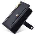Klapkové puzdro pre Samsung Galaxy A54 5G, Wallet Zipper Pocket, čierne
