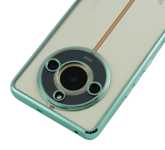 Puzdro pre Realme 11 Pro 5G / Pro+ 5G, Electroplating Frame, transparentné / zelené