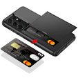 Obal na mobil pre Samsung Galaxy S21 Ultra, Sliding Card Holder, čierne