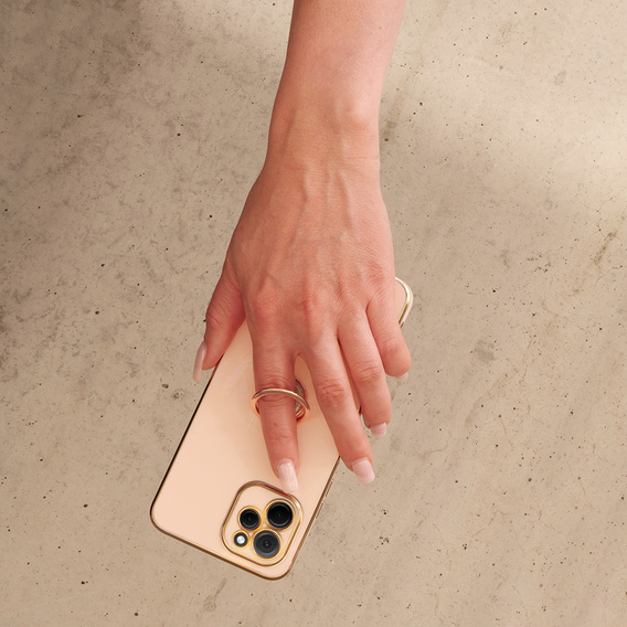 Obal na mobil pre Huawei Nova Y61, Electro Ring, ružové rose gold