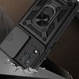 Obal na mobil pre Samsung Galaxy A12 / M12 / A12 2021, CamShield Slide, čierne