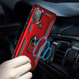 Pancierované obal na mobil pre Motorola Moto G50, Nox Case Ring, červené