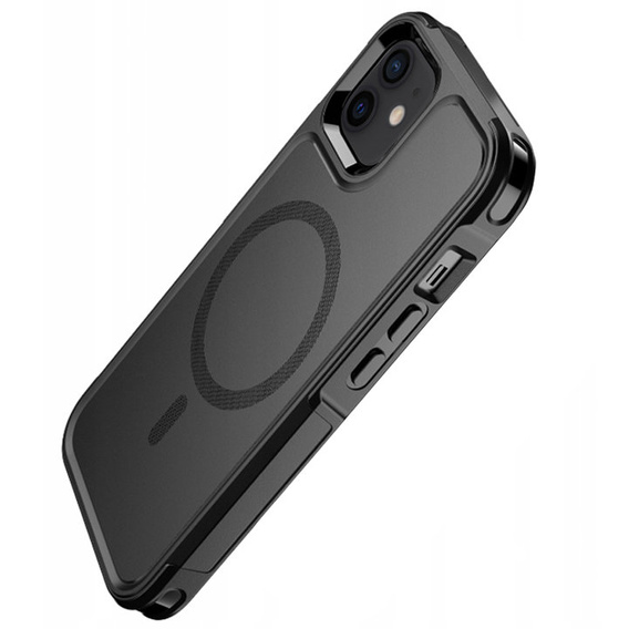 Obal na mobil pre iPhone 12/12 Pro, MagForce MagSafe, čierne