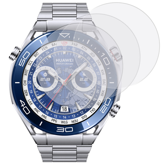 3x ERBORD Hydrogélová fólia pre Huawei Watch Ultimate