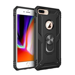 Pancierované obal na mobil pre iPhone 6+ / 6S+ / 7+ / 8+ Plus, Nox Case Ring, čierne
