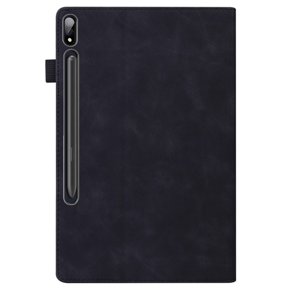Puzdro pre Samsung Galaxy Tab S10 FE+ Plus, Classic, s priestorom pre stylus, čierne