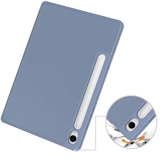 Puzdro pre Samsung Galaxy Tab S10 Lite / S10 FE / S9 FE, Smartcase s priestorom pre stylus, fialové