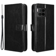 Klapkové puzdro pre T Phone 2 Pro 5G, Crazy Horse Wallet, čierne