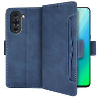 Klapkové puzdro pre Huawei Nova 10 Pro 4G, Card Slot, modré