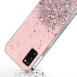 Obal na mobil pre Samsung Galaxy A41, Glittery, ružové