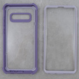Obal na mobil pre Samsung Galaxy S10 Plus, Dexnor Full Body Rugged, transparentné / fialové