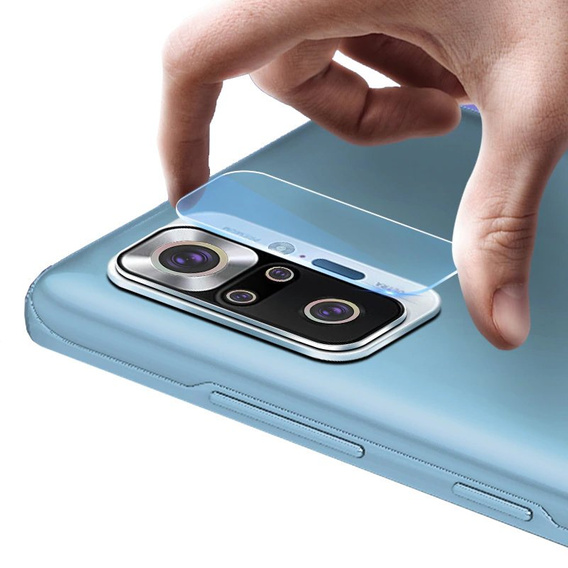 Tvrdené sklo na fotoaparát pre Xiaomi Redmi Note 10 Pro, modré
