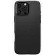 Puzdro Spigen pre iPhone 16 Pro, Liquid Air, čierne + tvrdené sklo 9H