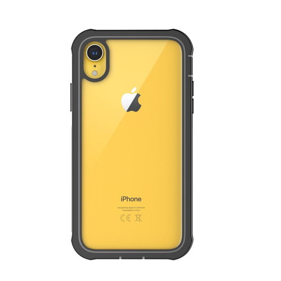 Puzdro pre iPhone XR, Shockproof, s fóliou, čierne