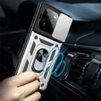 Obal na mobil pre Realme GT 7 Pro, CamShield Slide, strieborné