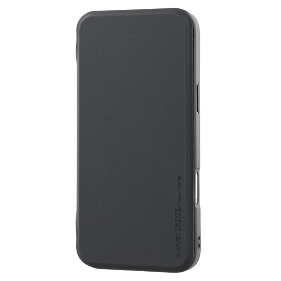 Puzdro X-LEVEL pre iPhone 16 Pro, Magnetic Card Holder, čierne
