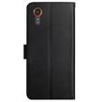 Flipové puzdro pre Samsung Galaxy Xcover 7, Split Leather, čierne