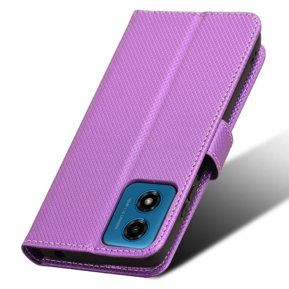 Klapkové puzdro pre Motorola Moto G24 / G24 Power / G04, Wallet Smart Magnet, fialové