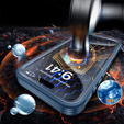 Puzdro pre iPhone 16 Pro Max, Shockproof, so sklom, pre MagSafe, tmavomodré