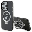 Stojan na prstene Karl Lagerfeld Puzdro MagSafe Karl & Choupette pre iPhone 15 Pro