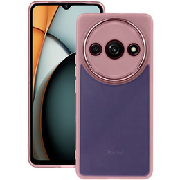 Silikónové puzdro pre Xiaomi Redmi A3, s ochranou fotoaparátu, transparentné / ružové