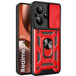 Obal na mobil pre Realme GT 7 / 7T, CamShield Slide, červené