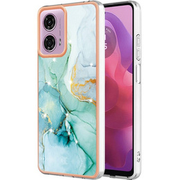 Ochranné puzdro pre Motorola Moto G24 / G24 Power / G04, Marble Slim Case, zelený