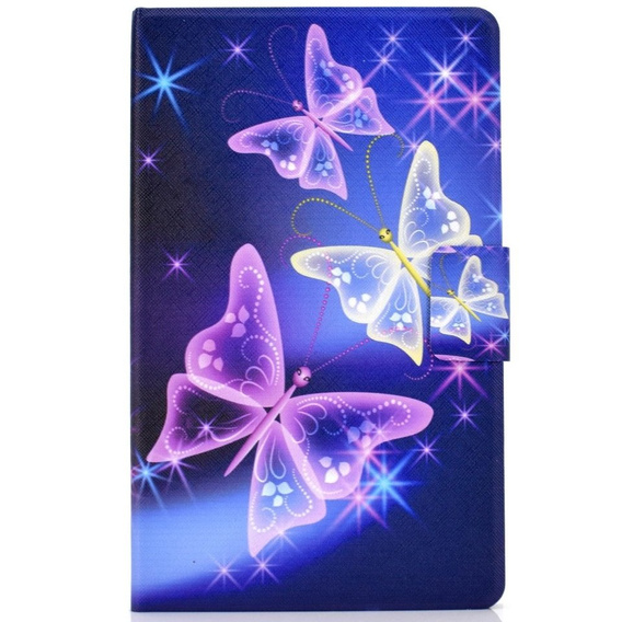 Obal na mobil pre Samsung Galaxy Tab A7 10.4 2020 T500 T505, butterflies, fialové