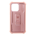 Obrnené puzdro pre iPhone 13 Pro, Dexnor Full Body, ružové rose gold
