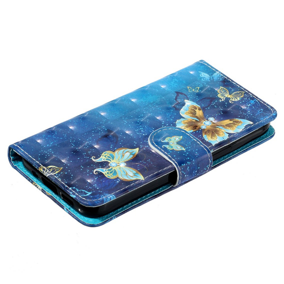 Klapkové puzdro pre Samsung Galaxy A35 5G, Wallet, Butterflies modré