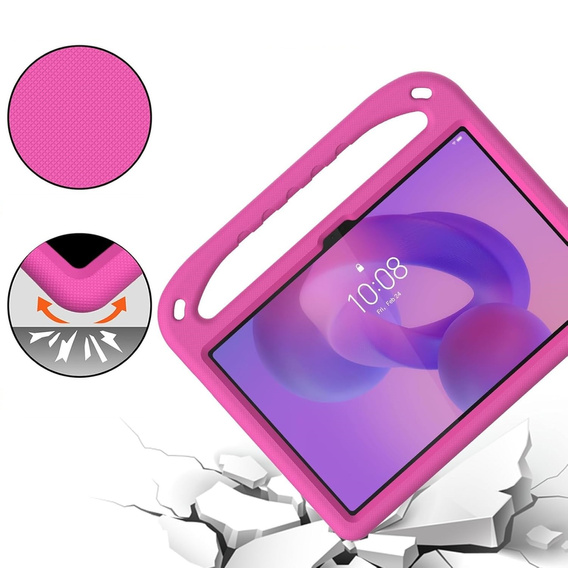 Detské puzdro pre Lenovo Tab M11, detské puzdro s rukoväťou, čierne