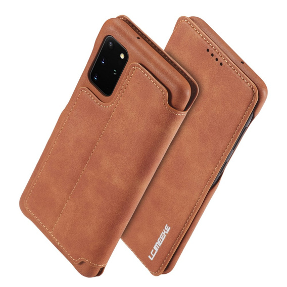 Klapkové puzdro pre Samsung Galaxy S20 FE, LC.IMEEKE, hnedé