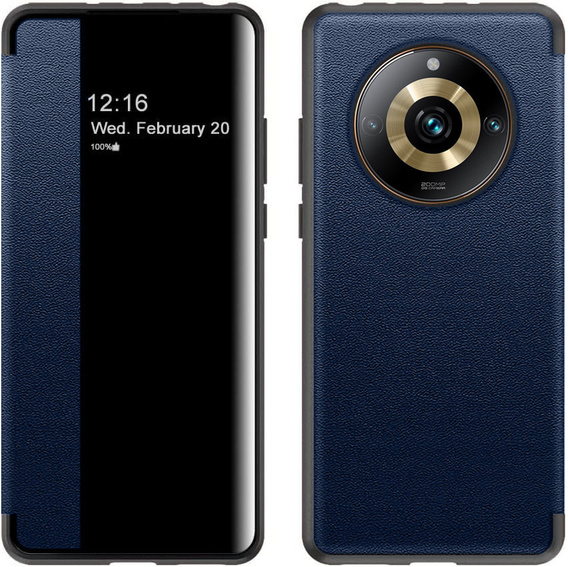 Flipové puzdro pre Realme 11 Pro 5G / 11 Pro+ 5G, Side View, modré
