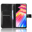 Klapkové puzdro pre Infinix Hot 30i, Crazy Horse Wallet, čierne