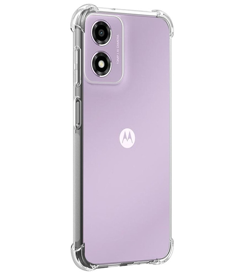 Obal na mobil pre Motorola Moto E14, Dropproof, priehľadné