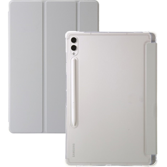 Puzdro pre Samsung Galaxy Tab S9 Ultra, Smartcase Hybrid, so slotom na stylus, sivé