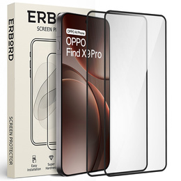 2x ERBORD 3D tvrdené sklo pre Oppo Find X9 Pro