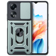 Obal na mobil pre Oppo A38 4G / Oppo A18 4G, CamShield Slide, zelený