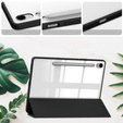Puzdro pre Samsung Galaxy Tab S10 FE+ Plus, Smartcase Hybrid, so slotom na stylus, čierne