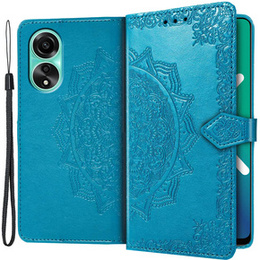 Klapkové puzdro pre Oppo A98 5G, Mandala, modré