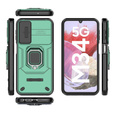 Puzdro pre Samsung Galaxy M34, KickStand Camera Lens, zelený